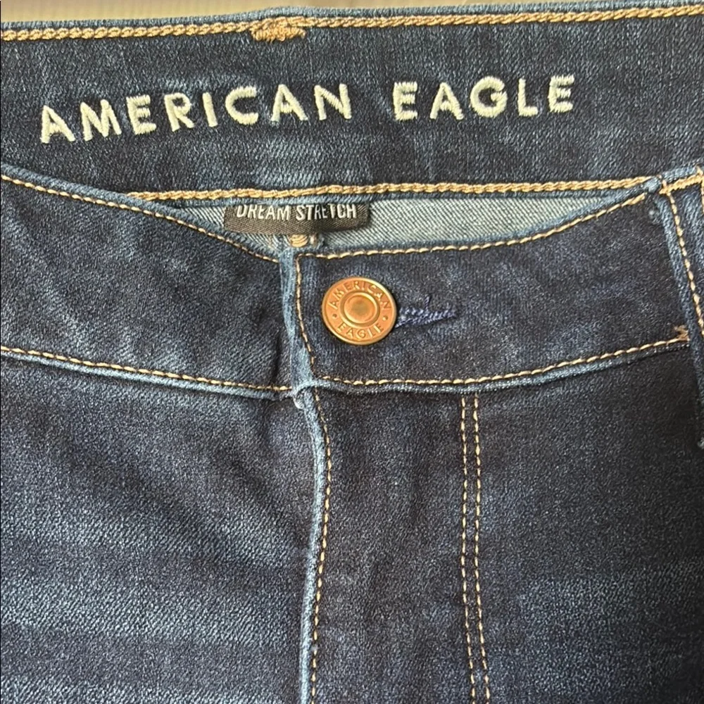 Women's Dark Blue Dream Stretch 12 X-Short Jeans - Picture 2 of 6